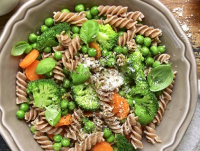 Pasta integrale di Kamut con verdure