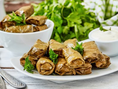 Involtini di Vite (dolma)