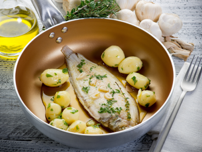 Sogliola in padella con Patate novelle