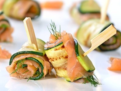 Involtini di Zucchine e Salmone