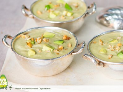 Crema di Avocado e zuppa di Carciofi