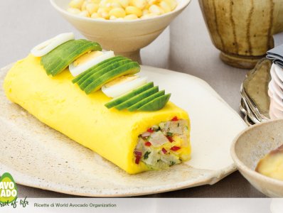 Rotolo di Patate con Ceviche e Avocado