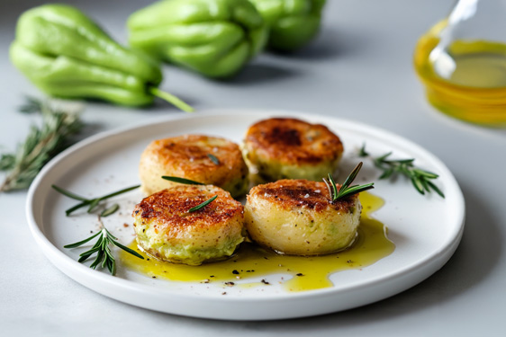 Chayote croccante con rosmarino e paprika