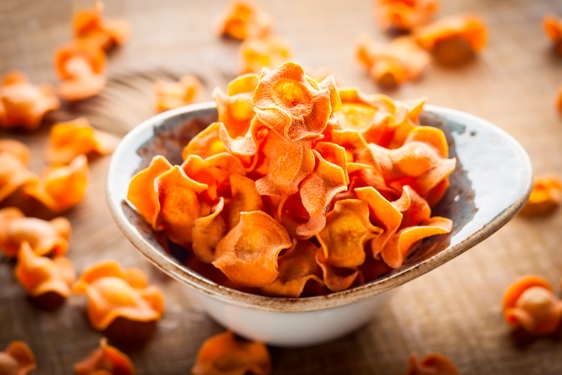 Chips di carote