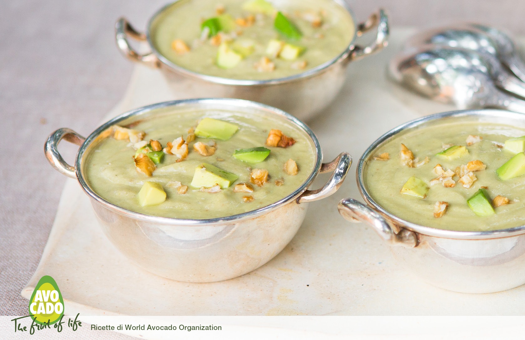 Crema di Avocado e zuppa di Carciofi
