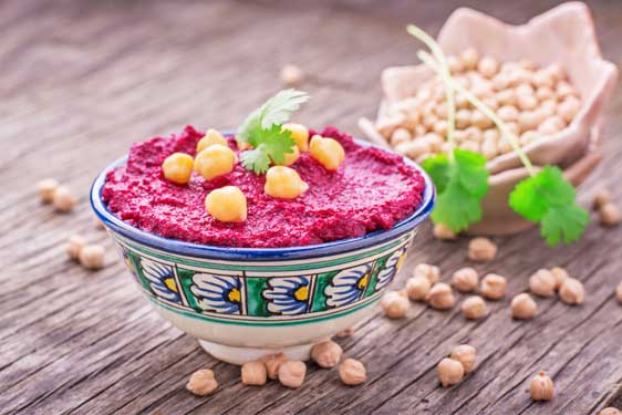 Hummus di Ceci e Barbabietola