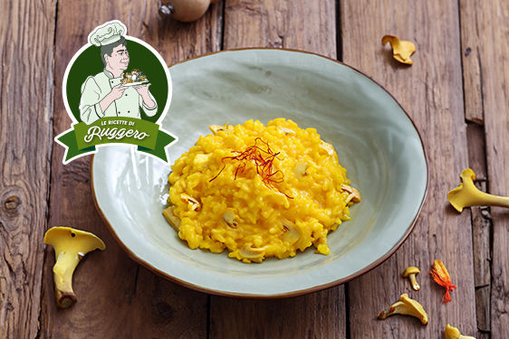 Risotto giallo ai funghi