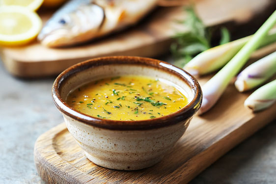 Salsa al lemongrass con miele