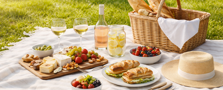 Idee per picnic e pasti all’aperto: piatti facili e snack
