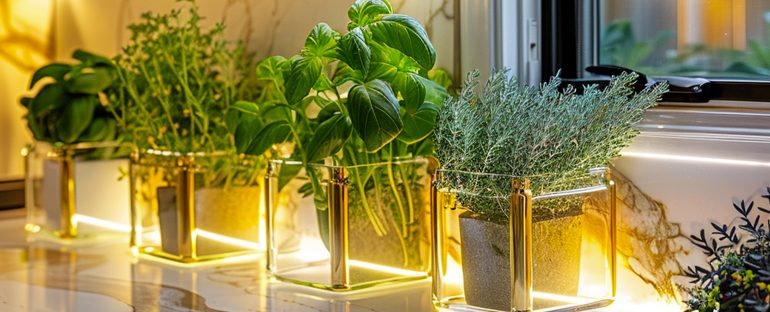 Creare un giardino aromatico invernale in casa